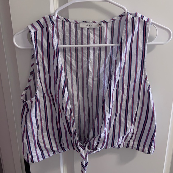 Crop top with tie - Picture 3 of 6